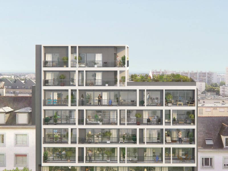 Symetrie, programme immobilier Lorient centre, appartements standing T2 T5 by SEEMO