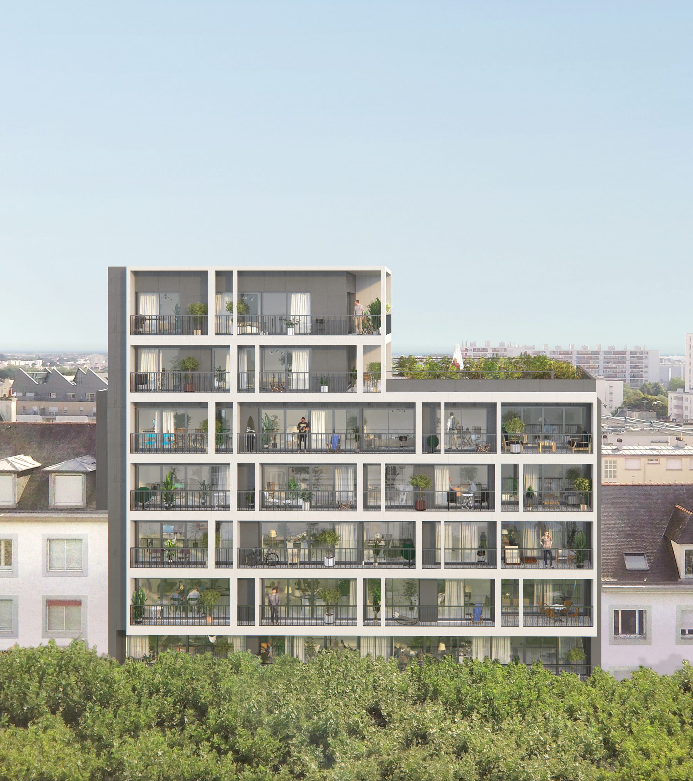 Symetrie, programme immobilier Lorient centre, appartements standing T2 T5 by SEEMO