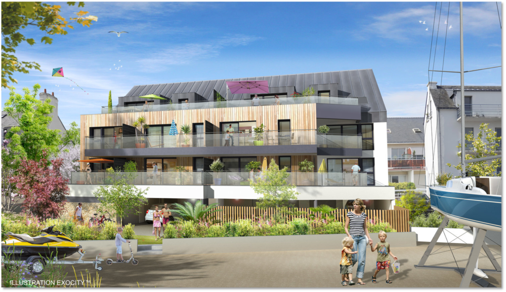 Résidence L'Amiral Larmor Plage Bretagne Promoteur Seemo Promotion immobilière
