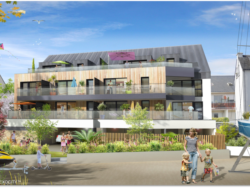 Résidence L'Amiral Larmor Plage Bretagne Promoteur Seemo Promotion immobilière