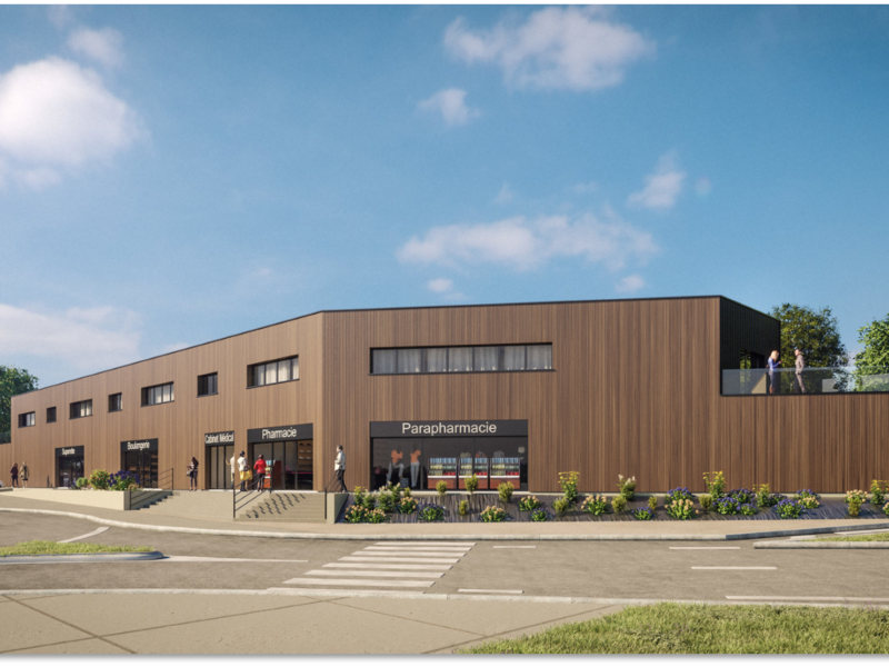 Centre commercial Vannes Bretagne Promoteur Seemo Promotion immobilière