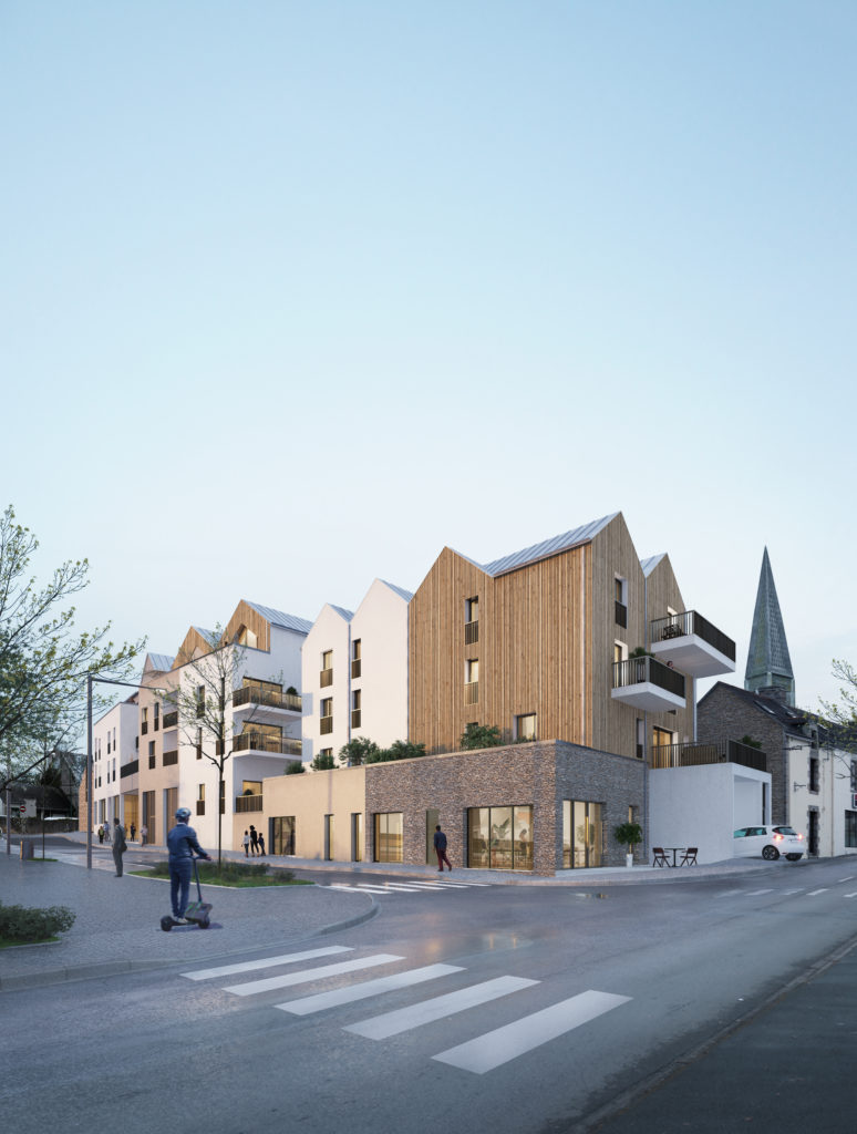 Aura, programme immobilier Guidel centre, appartements standing T2 au T4 by SEEMO