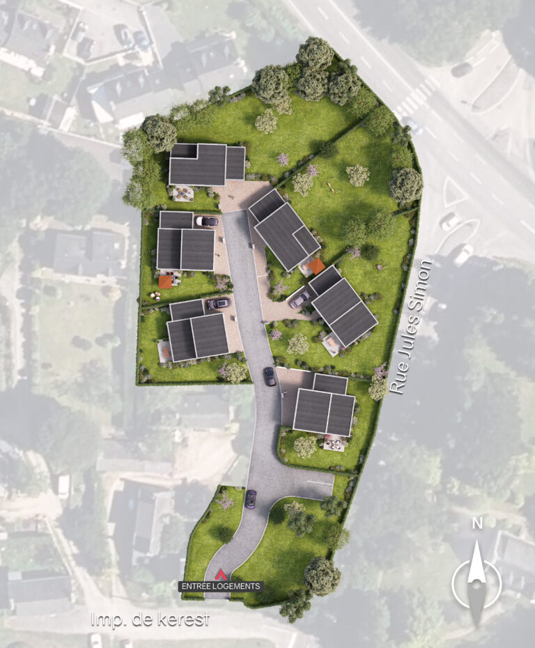 Programme immobilier les Villas Dolmen à Concarneau et conçu par Seemo Promoteur.