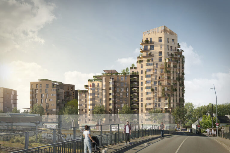 Programme immobilier IMAGINA à Lorient, boulevard cosmoa dumanoir réalisation SEEMO Promoteu, Groupe Arc et Keredes.